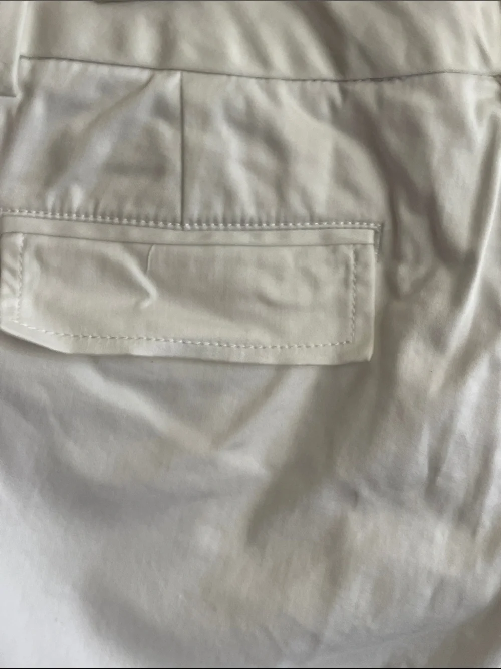 BANANA REPUBLIC Martin Fit White Bermuda Shorts with Back Flap Pockets 8